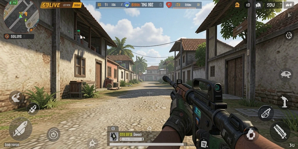 Gameplay seru dan menegangkan dari 69LIVE TPS.