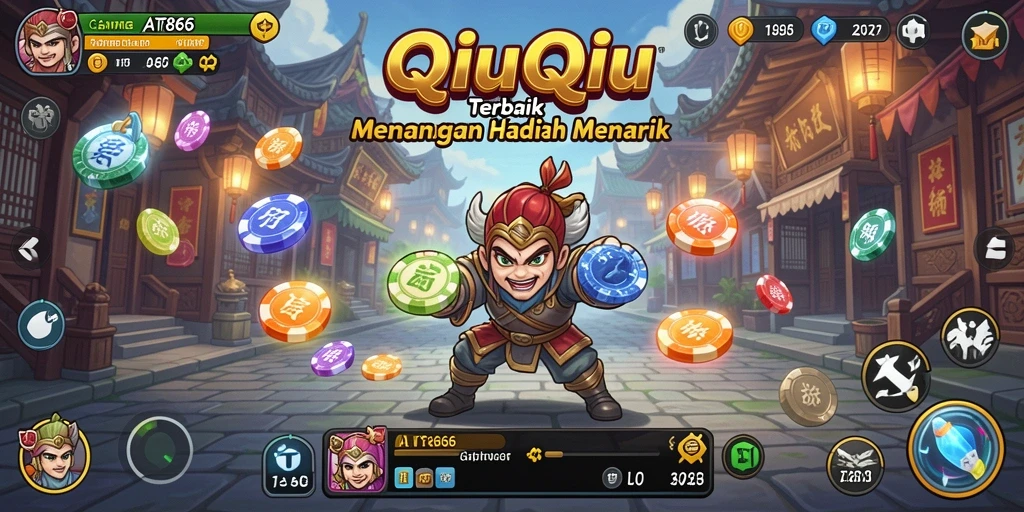 Screenshot utama AT866 menampilkan gameplay QiuQiu yang menegangkan.
