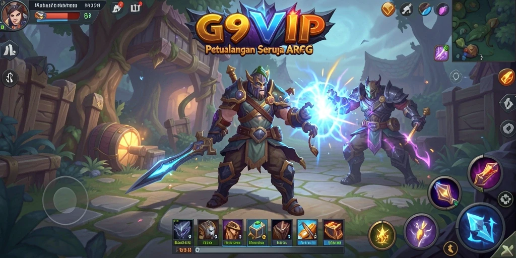 Tampilan gameplay G9VIP yang mendebarkan dengan aksi pertempuran yang intens.