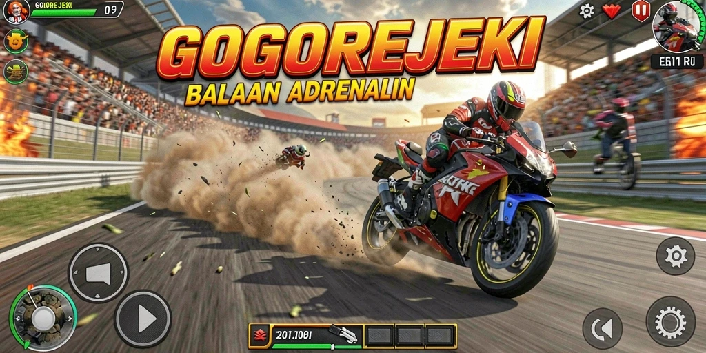 Tangkap momen seru balapan motor dalam GOGOREJEKI.