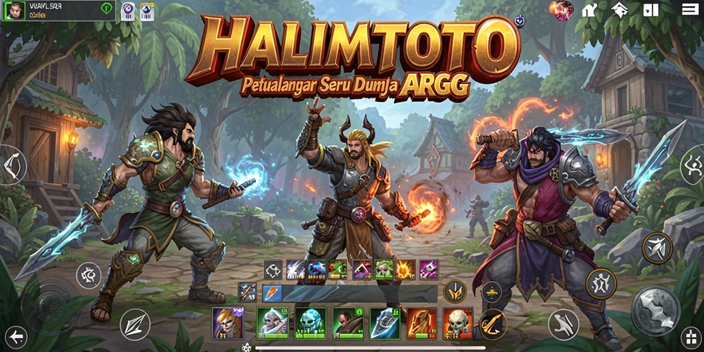 Tampilan menarik dari gameplay HALIMTOTO dengan aksi ARPG yang seru.