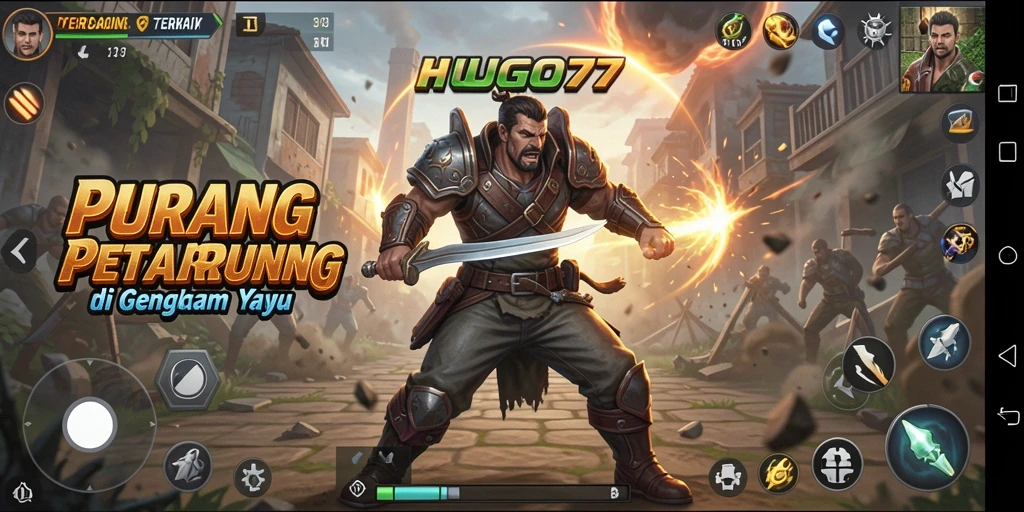 Tampilan gameplay HUGO77 yang seru dan mendebarkan dalam pertarungan.