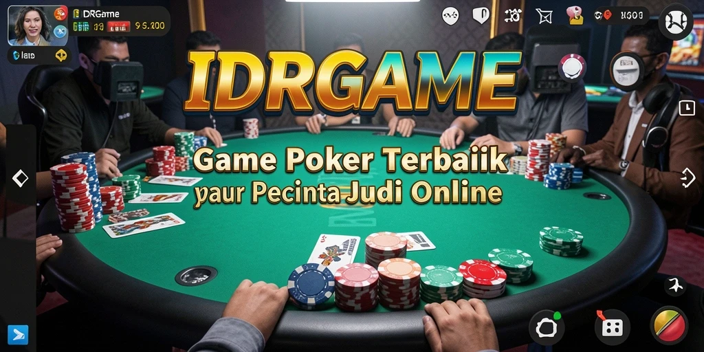 Tampilan menakjubkan dari gameplay Poker di IDRGAME.