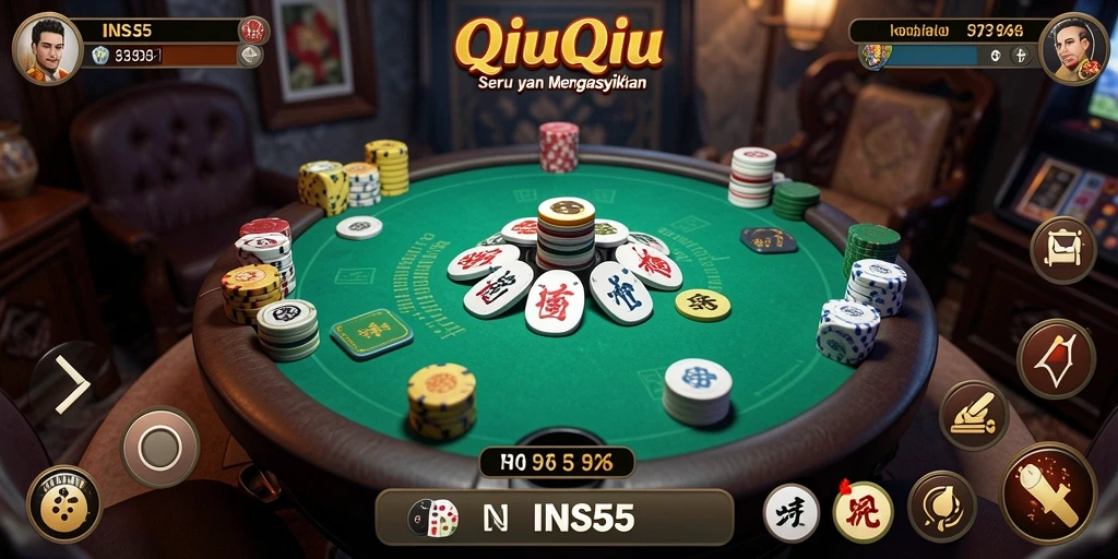 Tampilan gameplay QiuQiu yang menarik di INS55.