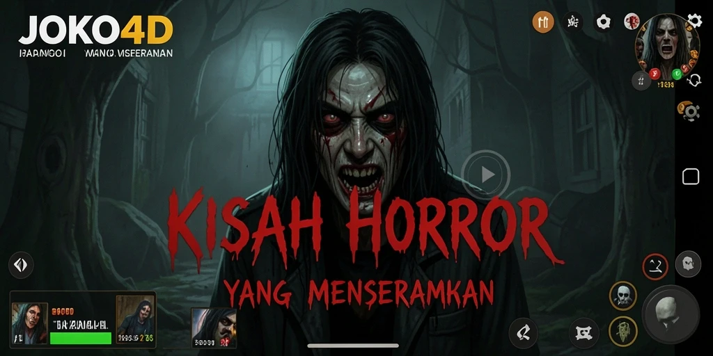 Screenshot utama JOKO4D menampilkan gameplay Horror yang mendebarkan.