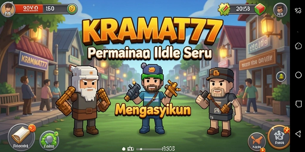 Tampilan gameplay KRAMAT77 dengan elemen Idle yang menarik.
