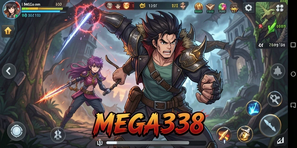Gameplay seru dengan karakter anime favorit di MEGA338.