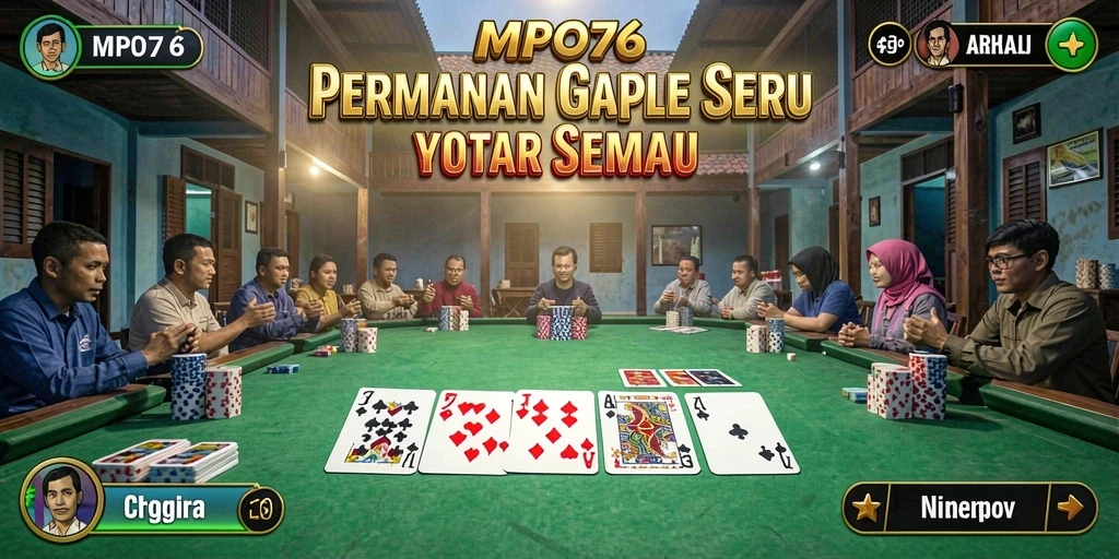 Gameplay seru dan interaktif di MPO76 Gaple.