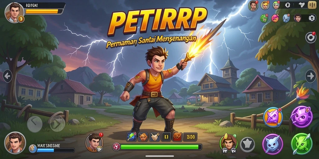 Menampilkan gameplay seru PETIRRP yang menantang.