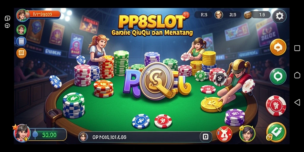 Tampilan gameplay seru dari aplikasi QiuQiu PP8SLOT.