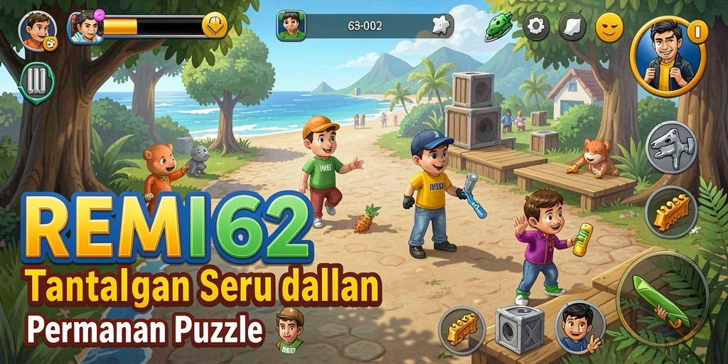 Tampilan gameplay seru dan menantang dari REMI62.