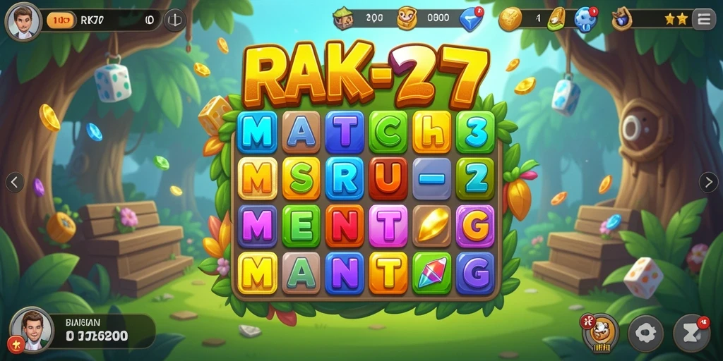 Tampilan gameplay RK77 yang seru dan menarik di kategori Match-3.