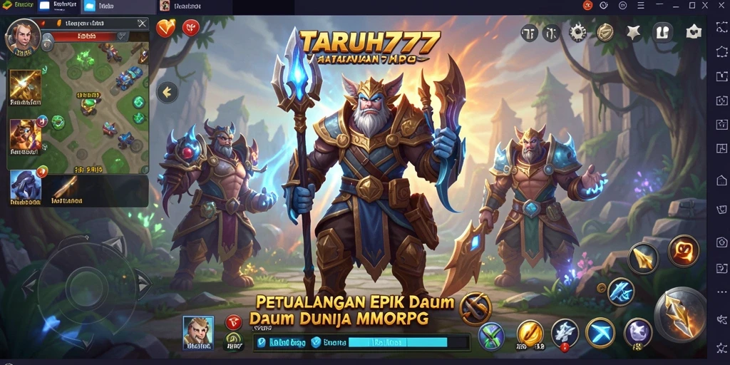 Gameplay seru TARUH777 dalam petualangan MMORPG.