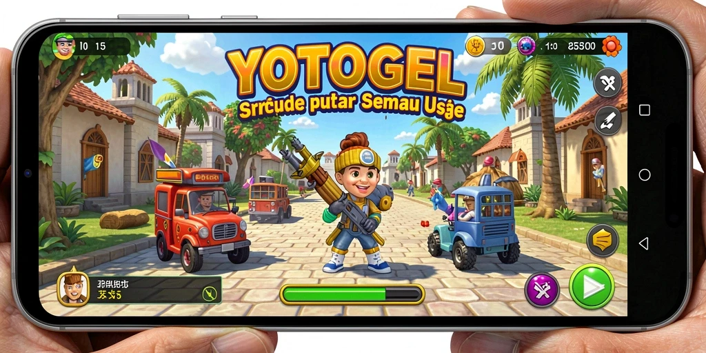 Tampilan gameplay seru dari YOTOGEL dengan karakter yang dinamis.